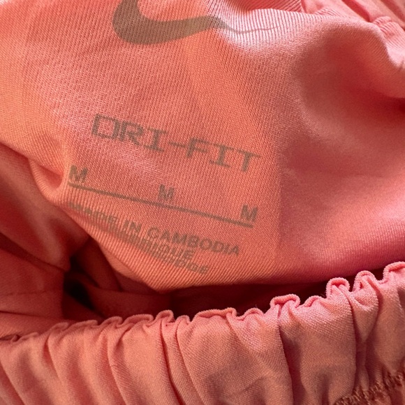 Women's Nike DX6642 Dri-Fit Ultra High-Waisted 3" Brief-Lined Shorts Soft Pink - Picture 11 of 11